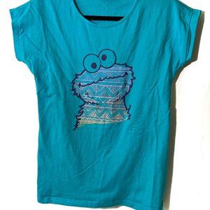 Sesame Street Women's Blue Tee